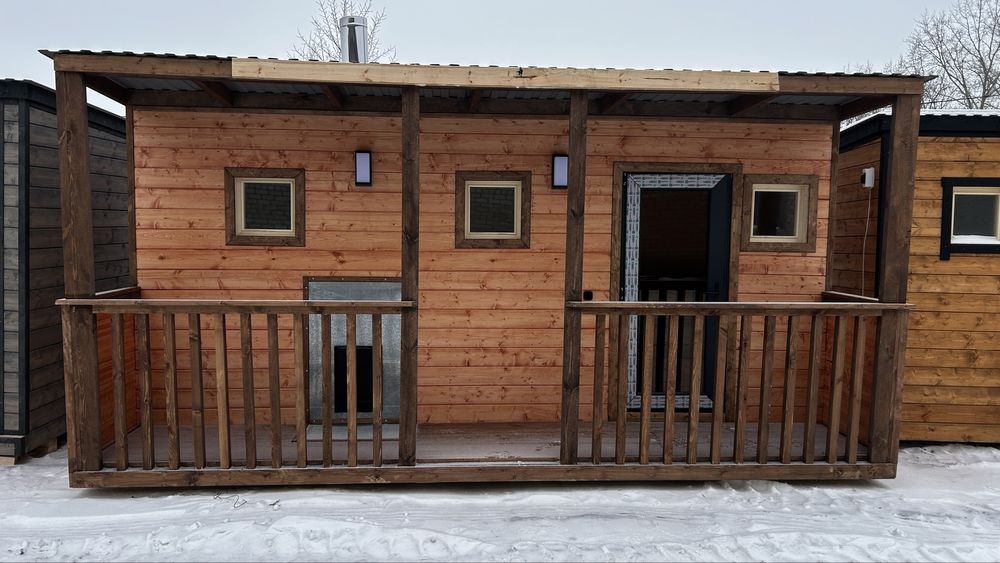 Мобильная баня каркасная