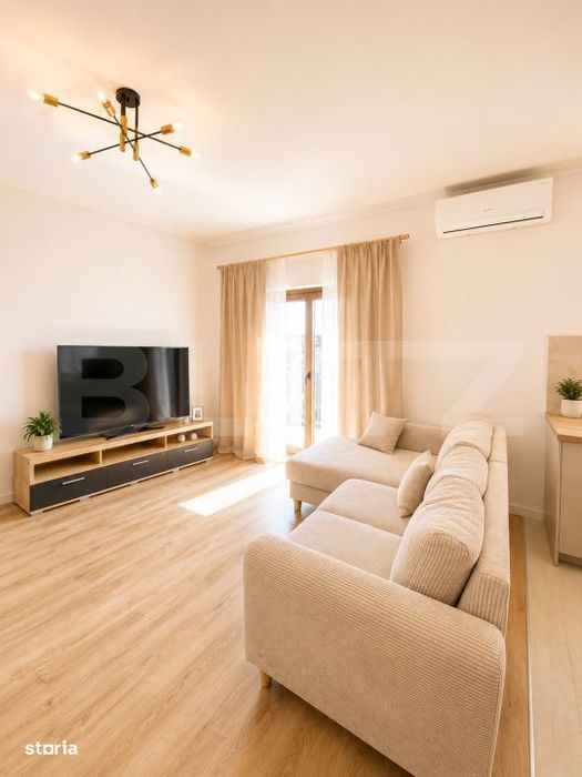 Apartament 2 camere, 46.90 mp, complet utilat si mobilat, zona Braytim