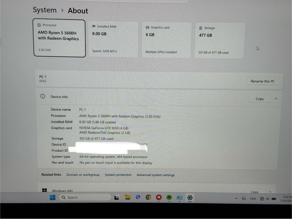 Лаптоп Lenovo IdeaPad Gaming
