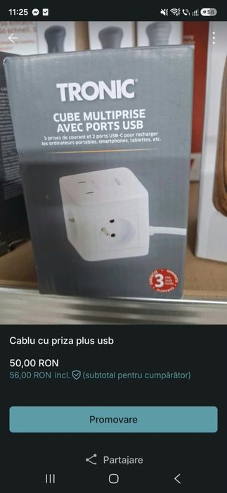 Încărcător cu mufa C si pentru telefoane