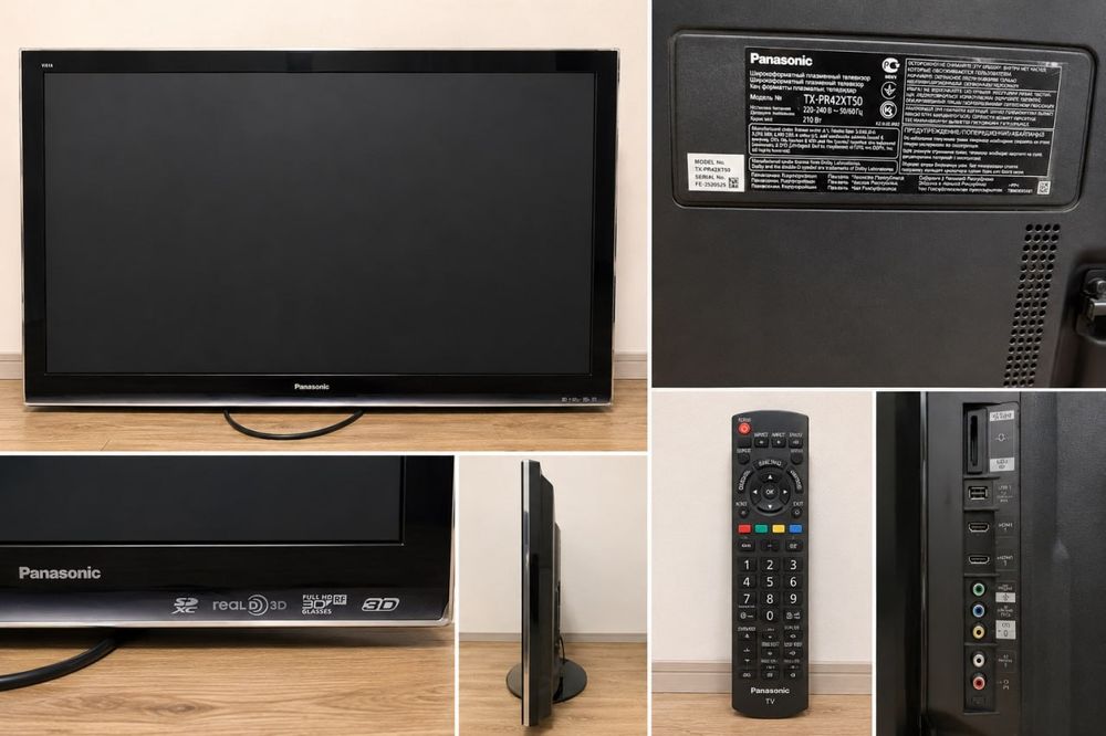 Продается оригинальный плазменный телевизор Panasonic TX-PR42XT50. Б/у