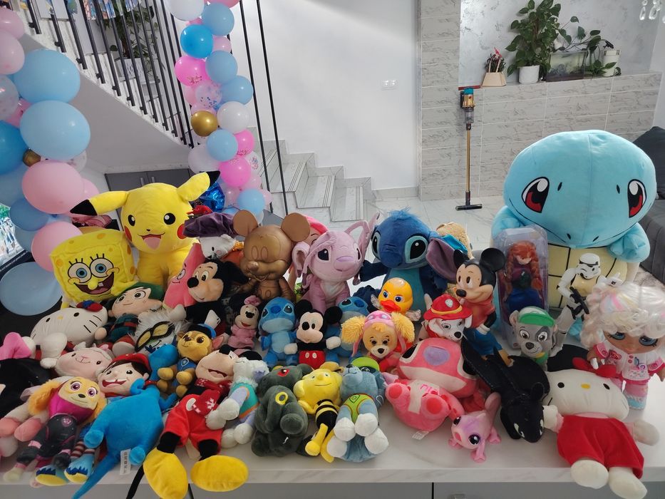 Plusuri Disney Mickey mouse auriu, stitch lilo, pokemon, paw Patrol,
