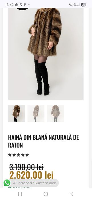 Balana naturala de raton marime S