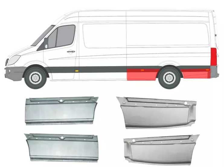 Usa prag aripa sprinter tabla panou reparatie mercedes sprinter vw lt