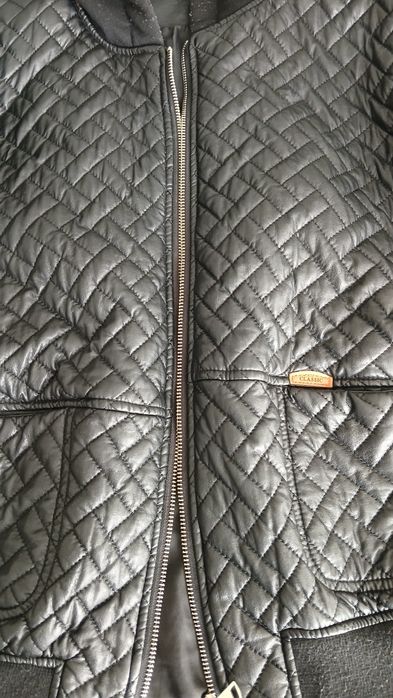 Куртка бомбер экокожа