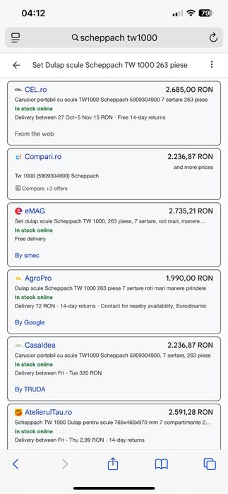 Cărucior cu scule /banc Scheppach TW1000 – Stoc limitat – 1.600 lei