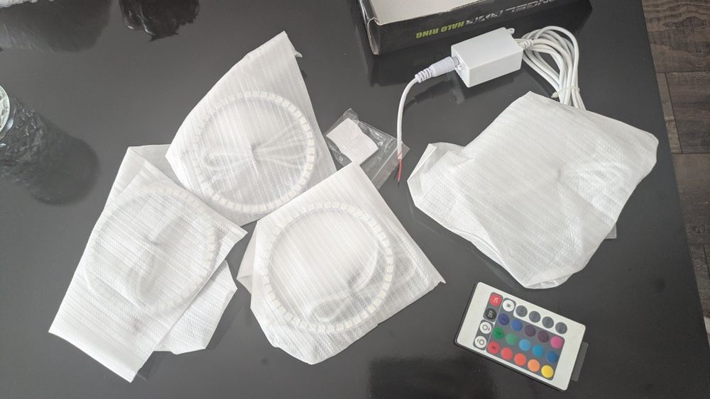 Angel Eyes Led RGB - BMW E46 Coupe - kit complet nou