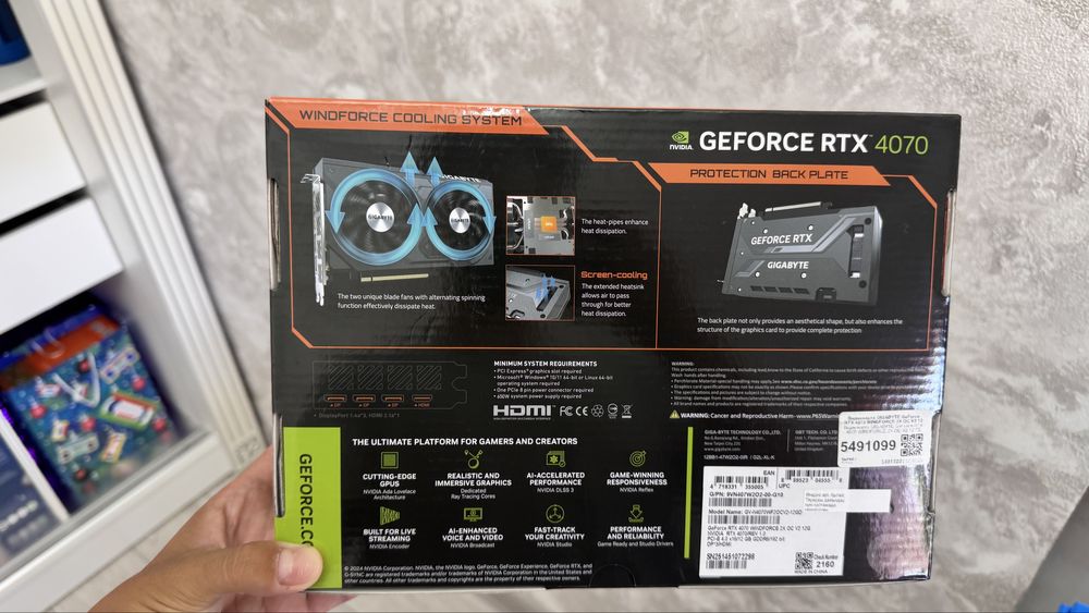 Rtx 4070 WINDFORCE 2X OC V2 12GB