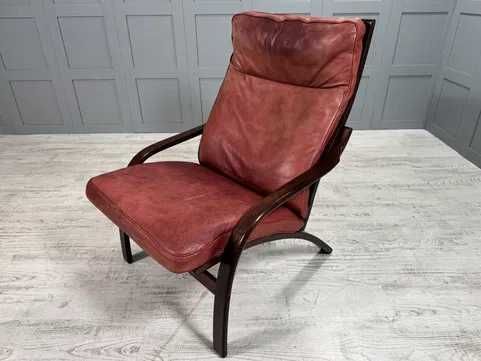 Датско кресло естествена кожа Stouby Д1124-Д