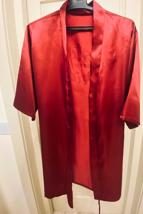 Halate satin cu textul ,,Sister of the Bride"/ ,,Mother of the Bride"