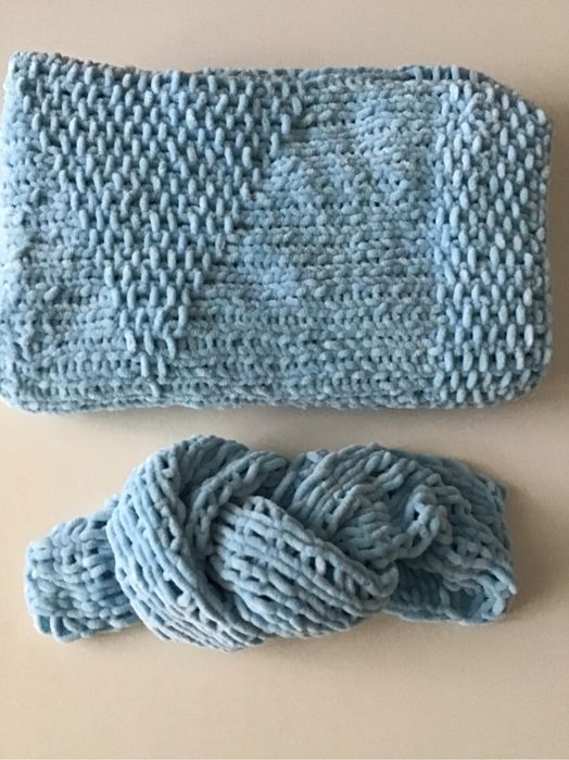 Бебешка ръчно плетена пелена
