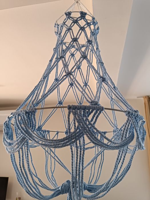 Бохо Макраме Полюлей Лампа - Различни Цветове