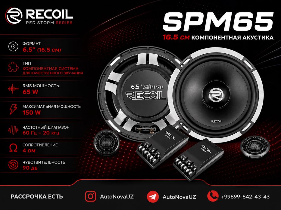 Динамик RECOIL SPM65 16.5см 65Вт Naqd Nasiya by Teyes
