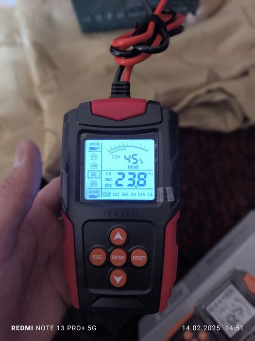 Анализатор (Тестор) для акумлиятор