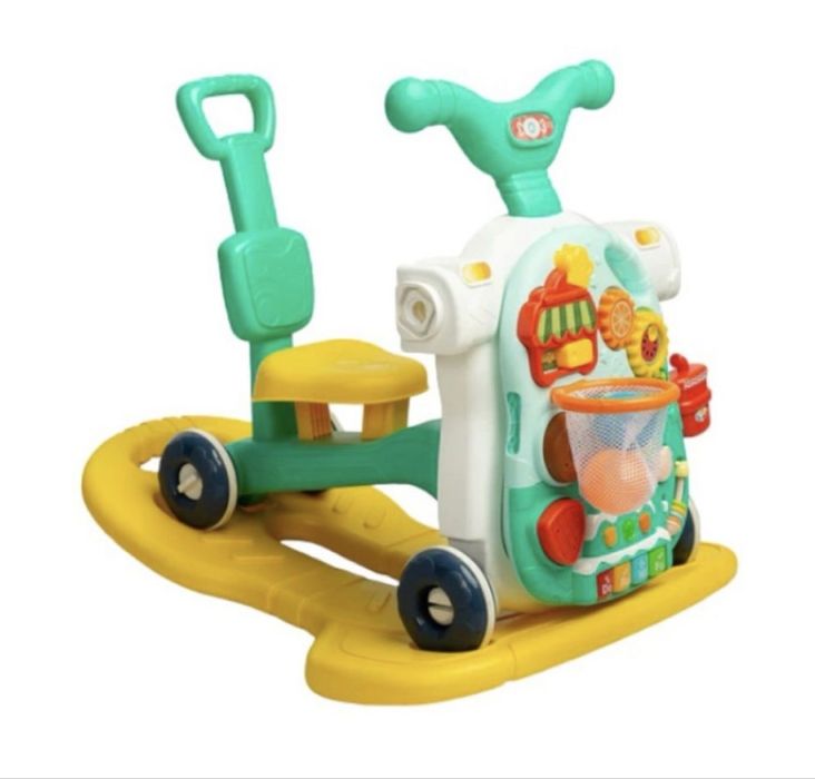 Многофункционална проходилка 5 в 1 Caretero Toyz - Turquise