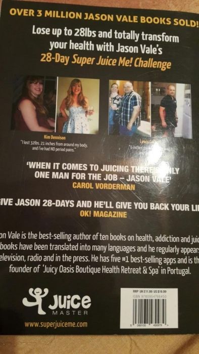 Книга Super juice me на Jason Vale