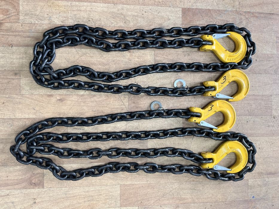 Цепь, талрепы, ремни стяжые.