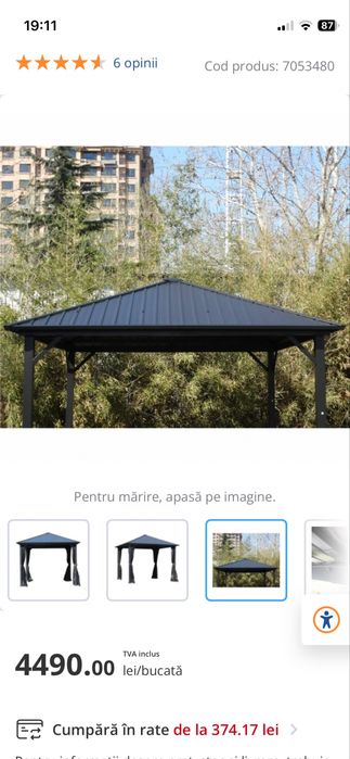 Pavilion din tabla