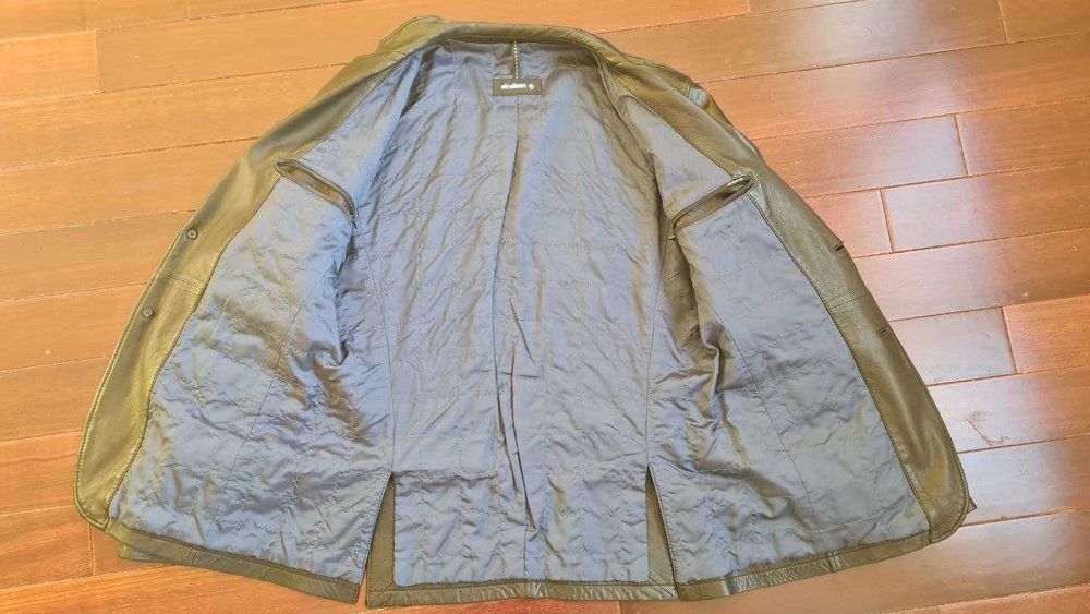 Мъжко Кожено Яке от Естествена Кожа - STRELLSON - Размер М 48 Slim Fit