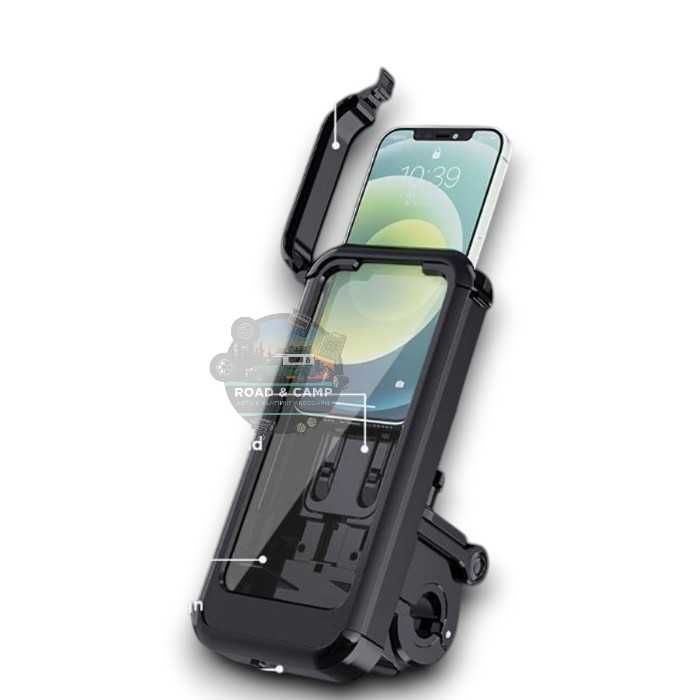 Стойка за телефон за мотор, скутер, електрическа тротинетка, велосипед, автоматична