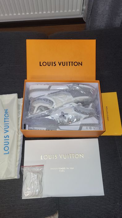 Louis Vuitton Skate White Swarovski