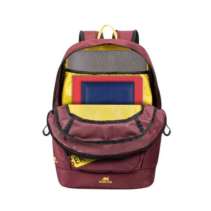 ^ Рассрочка на сумку RIVACASE 5421 burgundy red Urban backpack 14L/12