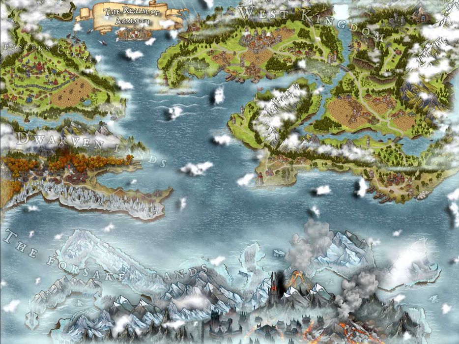 Продавам Фентъзи Карта за подарък за стена - в различни размери