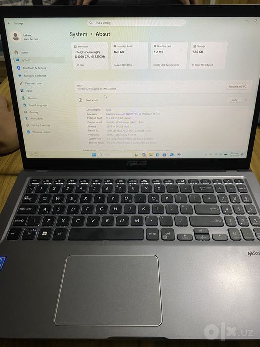 Asus vivobook X515MA