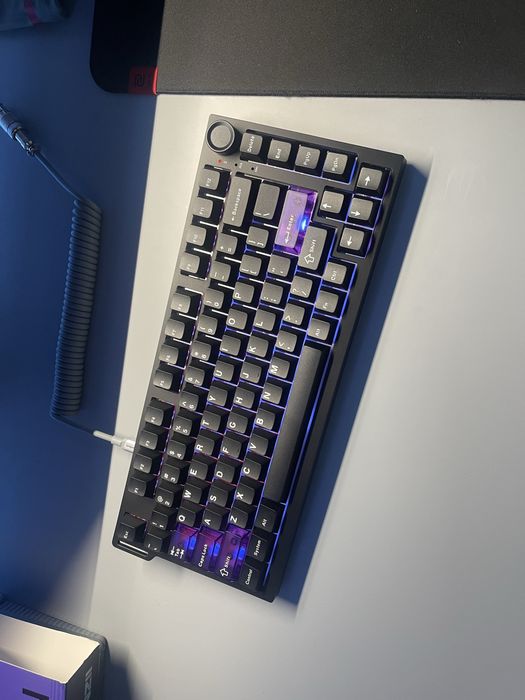 Tastatura mecanica HE Yunzii RT75 PRO roz/negru