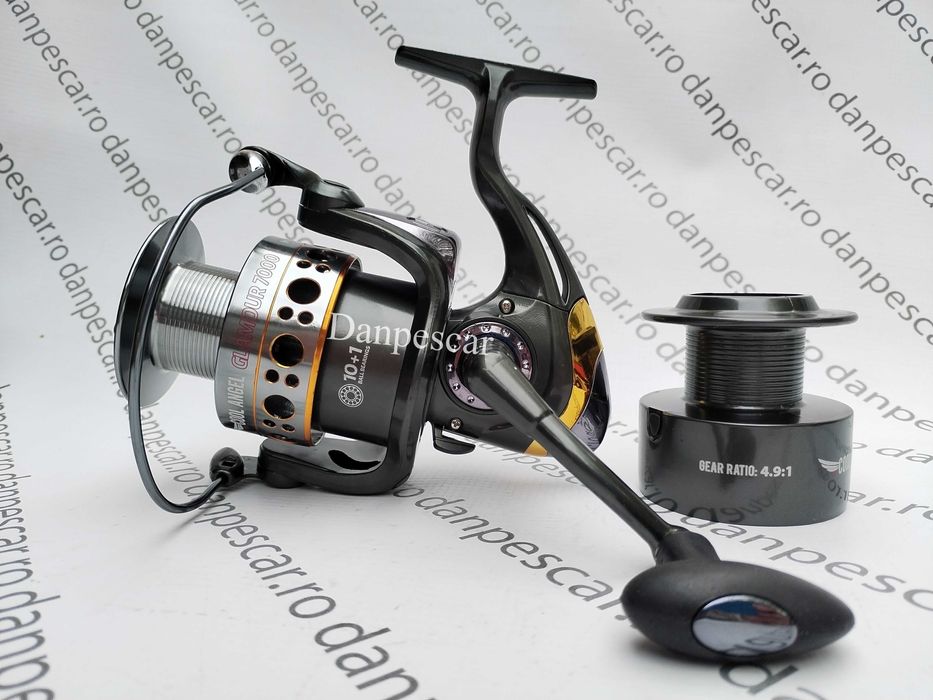 SET 4 Mulinete Crap si SOMN COOL ANGER GLAMOUR 7000 11Rulmenti