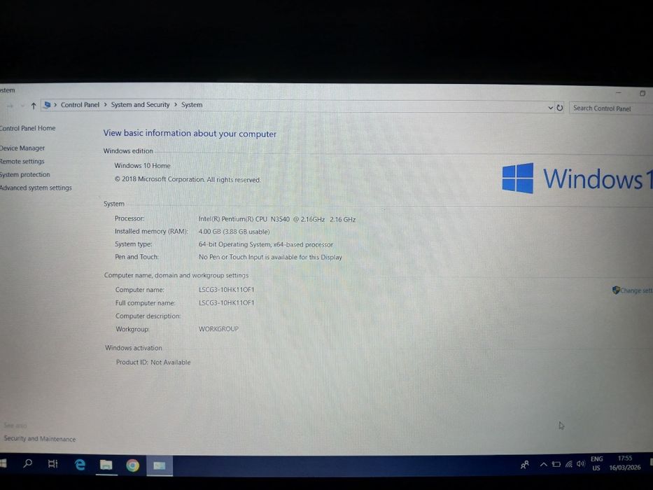 Laptop Acer Aspire E 17