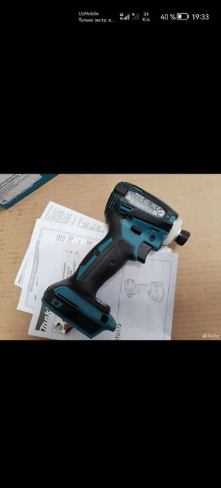 Макита dtd 172z, 18v аккумуляторный шуруповёрт