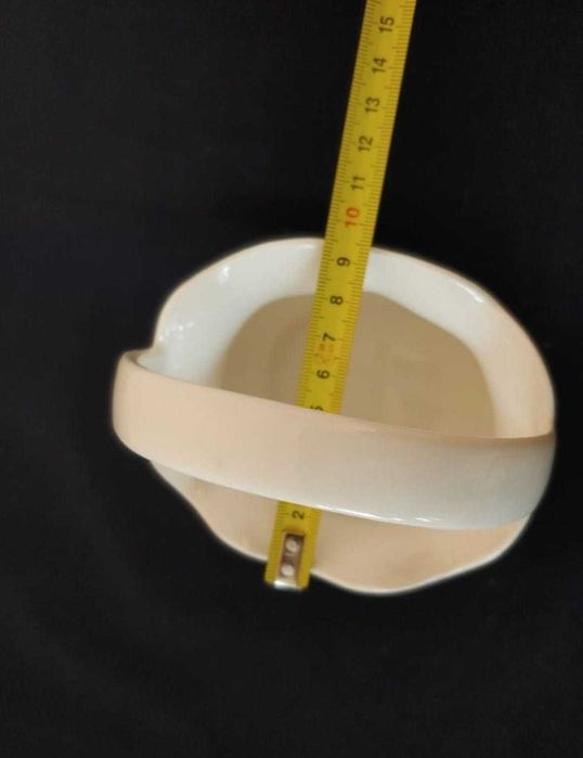 Coșuleț porțelan alb