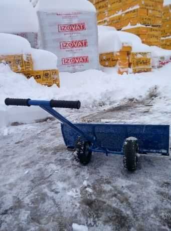 Lama plug lopata manuala pentru curatat zapada cu roti si manere