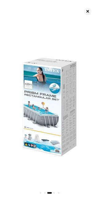 Vand Piscina Intex  488x244xH 107cm pompa scara si prelata Ca Noua!!