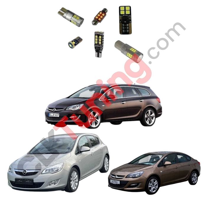 Pachet becuri led leduri pentru iluminare interior Opel Astra J