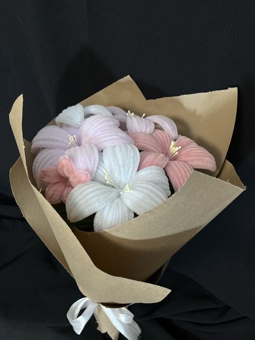 Букет из синельной проволоки