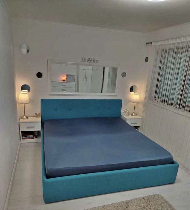 Pat SH Bleu cu somiera +saltea