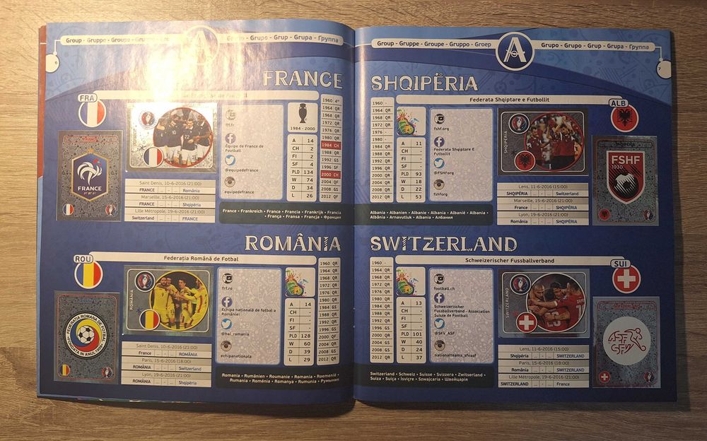 Попълнен Албум Панини Евро 2016