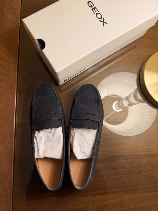 Geox leather loafers