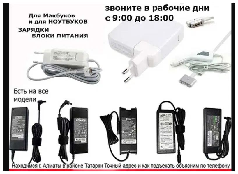 от ноутбука шнур для питания, зарядка, блок питания, зарядник