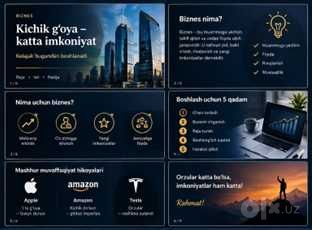 PowerPoint prezentatsiya va Canva dizayn tayyorlayman.