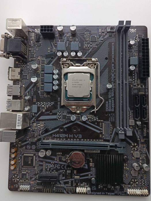 Intel Core i5-10400F  Gigabyte H410M H V3