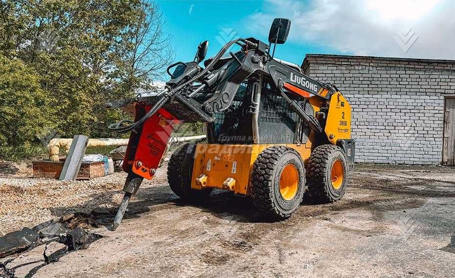 Гидромолот Impulse 100 Classic на мини-погрузчик JCB SSL 175