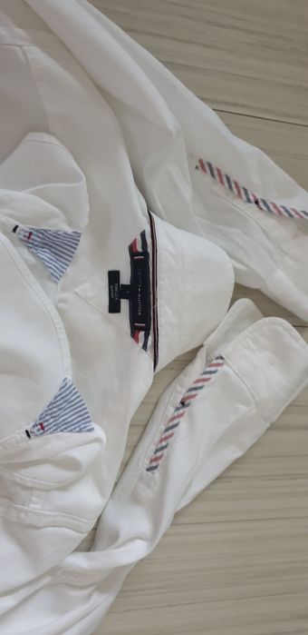 Tommy Hilfiger Pique Cotton Slim Fit / S НОВО! ОРИГИНАЛ! Мъжка Риза!