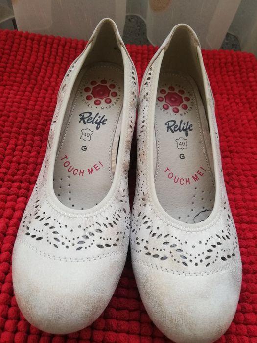 Pantofi noi piele nr 40 Relife damă