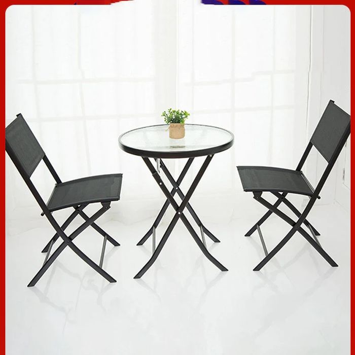 Градински сет - Aurora - маса с 2 стола - сгъваеми