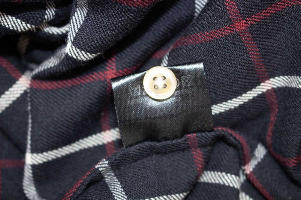 Isabel Marant Etoile оригинална рокля синьо каре с къдрици 38