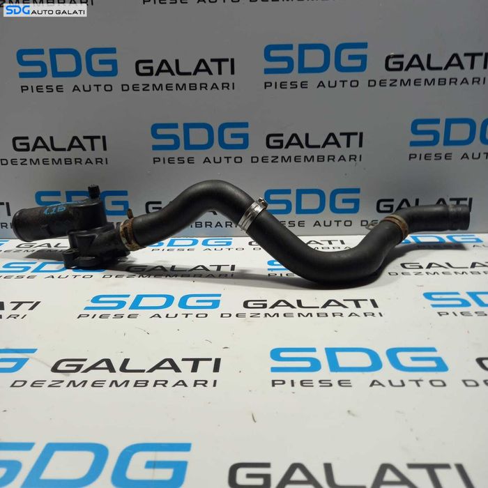 Furtun Conducta Racire Apa Antigel cu Carcasa Corp Termostat Dacia Logan 2 1.2 2012 - 2016 Cod 8200660882 924009088R [0993]