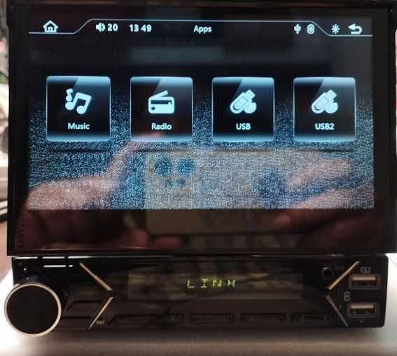 CAMECHO универсална мултимедия с автоматичен прибиращ се екран 7 инча
